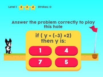 MathPup Golf 4 Algebra Thumbnail