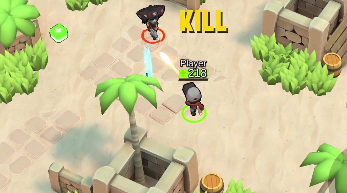 Shoot with your weapon like your life depends on being the last player.